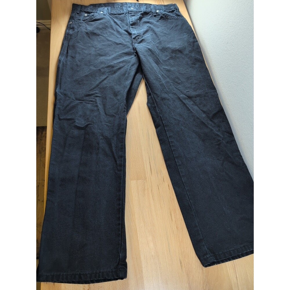 Dickies Carpenter Jeans Black Denim Mens Size 38x32